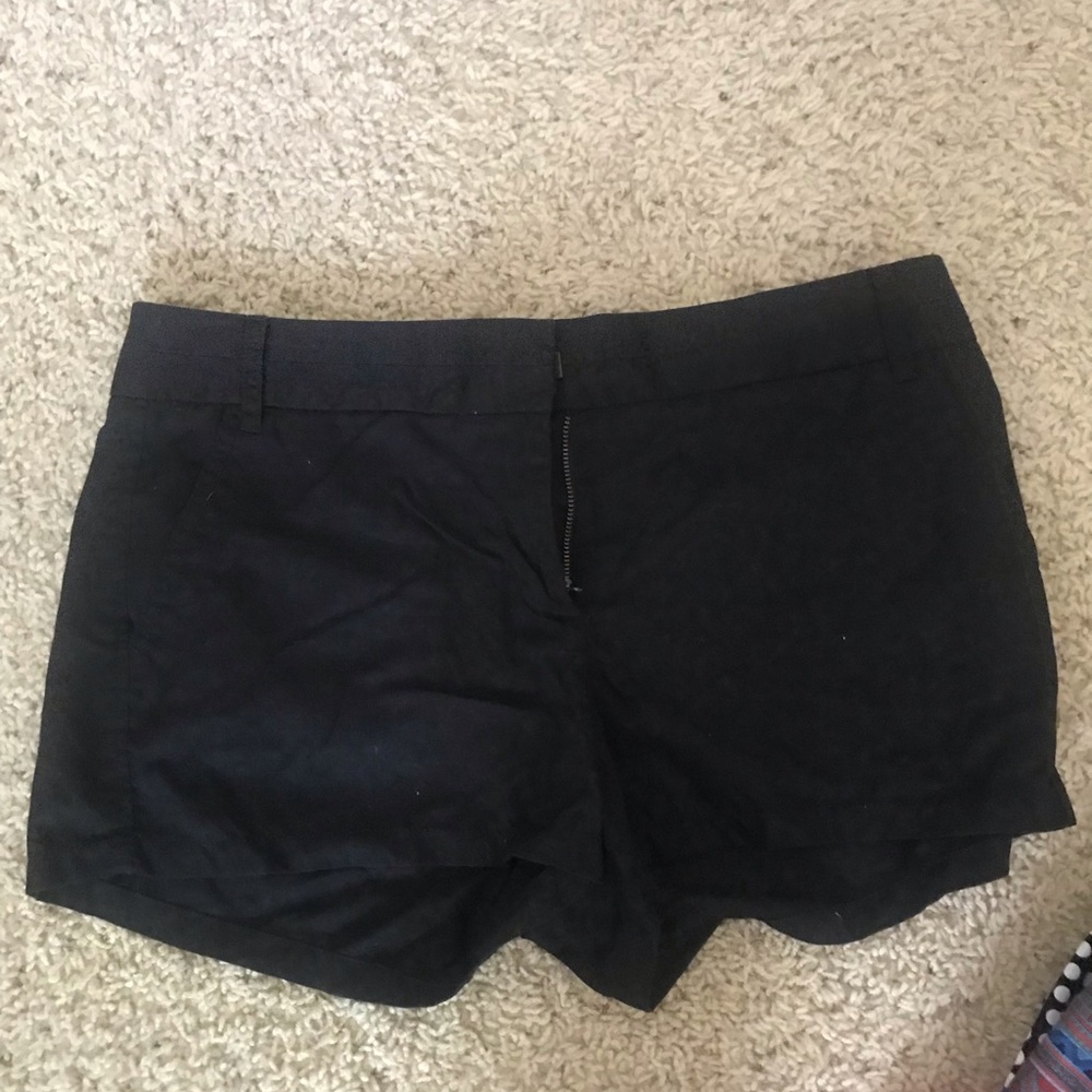 Black chino shorts